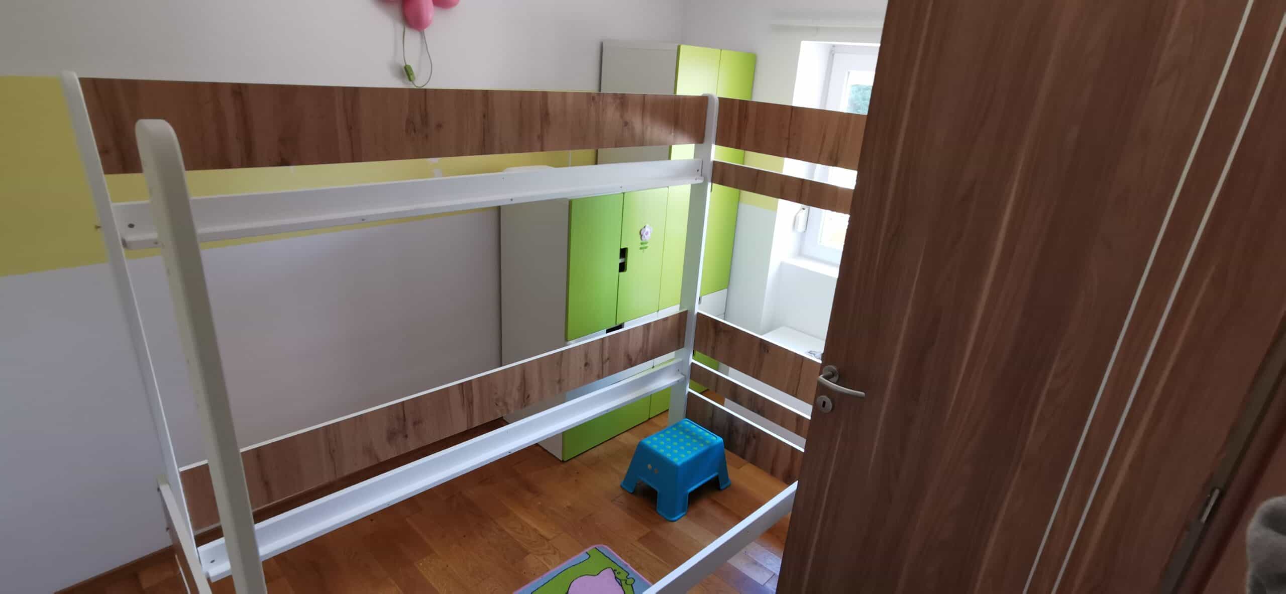 Létra és rács felszerelve